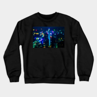 Bokeh Hong Kong - Out of Focus - Photography Artwork Crewneck Sweatshirt